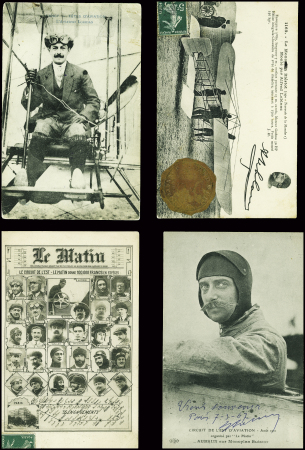 28 cartes postales du Circuit de l'Est dont beaucoup avec légende "Circuit de l'Est Nancy-Jarville 9, 10 aout et 11 aout 1910". TB