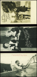 9 cartes postales sur MARIE Marvingt + 6 CP modernes et 1 EMA moderne. TB