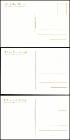 9 cartes postales sur MARIE Marvingt + 6 CP modernes et 1 EMA moderne. TB