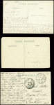 18 cartes postales du dirigeable "Ville de Nancy" dont une avec griffe violette "Cie Gle Transaérienne parc du dirigeable Ville de Nancy". TB
