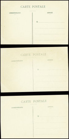 18 cartes postales du dirigeable "Ville de Nancy" dont une avec griffe violette "Cie Gle Transaérienne parc du dirigeable Ville de Nancy". TB