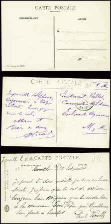 9 CP dont 8 d'avions allemands abattus à Nancy dont CP photo "Avion boche bi-moteurs abattu lors d'un combat aérien par Guynemer (son 31e) le 8 février 1917"