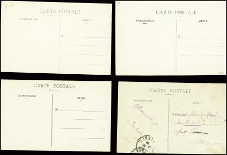 27 cartes postales de ruines causées à Nancy par des dirigeables et avions allemands. TB