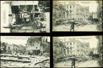 27 cartes postales de ruines causées à Nancy par des dirigeables et avions allemands. TB