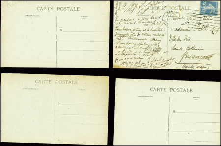 27 cartes postales de ruines causées à Nancy par des dirigeables et avions allemands. TB