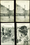 27 cartes postales de ruines causées à Nancy par des dirigeables et avions allemands. TB
