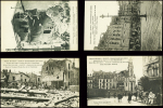 27 cartes postales de ruines causées à Nancy par des dirigeables et avions allemands. TB