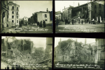 17 cartes postales photos de bombardements de Nancy par des avions allemands (1917 - 1918). TB