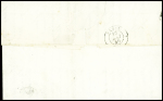 N°3, 2 paires obl grille + T15 Bourges (1850) sur lettre et triple port de 18g avec taxe 2 manuscrite (la lettre aurait dû être affranchie à 1F). TB