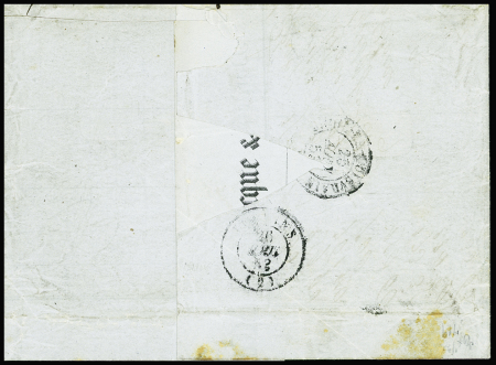 N°6 1f carmin, 4 marges régulières, obl étoile muette
