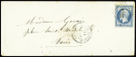 N°14 obl losange de points "AO2C" + CAD "Armée d'Orient 2e corps", B