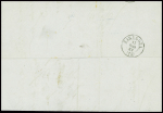 N°23 obl CAD "3e Paris 3 (60)" (1863) sur lettre pour Saragosse (Espagne) avec arrivée. TB