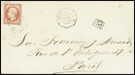 N°24 obl ancre + CAD octogonal "CUBA *" (1867) (Salles n°1364) sur lettre pour Paris, ind 18. TB