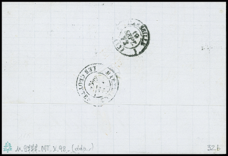 N°32, 80c rose, obl ancre + CAD octogonal "Constantinople PAQ. FR.U N°3" (1872) (Salles n°882) sur lettre pour Marseille, ind 15. TB