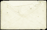 N°28 + 48 + 49 obl GC 3823 + T17 "St Porchaire (16)" (1871) sur lettre pour J.Viaud, aspirant de marine sur le Vauvreuil à Valparaiso