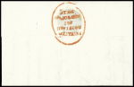 Lettre avec MP "16 La Rochelle" (1815) + cachet ovale rouge "Etat-Major GENlE 12e division militaire" écrite par le général Rivaud de la Raffinière