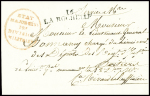 Lettre avec MP "16 La Rochelle" (1815) + cachet ovale