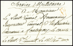 Lettre du général Rivaud de la Raffinière pour le général Bonnamy en poste restante à Fontenay le Comte avec franchise manuscrite