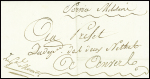 Lettre avec correspondance de Flessingue au quartier général (an 2) pour Anvers avec franchise manuscrite "Le Gal Monnet". TB