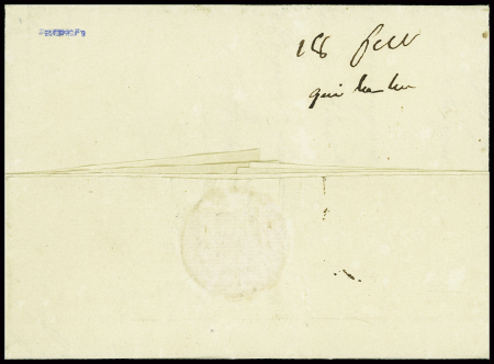 lettre du Gal Barbanegre datée de Turnau (1810) avec MP bleue "n°26 arm d'Allemagne" pour Louvain