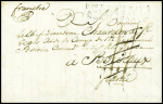 Lettre datée du QG de Naples (1809) avec MP "Bau E Port payé Arm. D'Italie méridionale. TB
