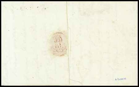 Lettre datée de Milan (1812) avec MP "N12 Arm. D'Italie". TB