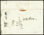 Lettre datée de Fischebach (1792) avec MP "Armée du Rhin". TB