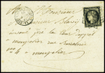 2 lettres : n°3 obl grille + T15 Entraigues-s-Truyère (1849 et 1851), ind 19 et ind 17. TB