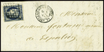 2 lettres : n°3 obl grille + T15 Entraigues-s-Truyère (1849 et 1851), ind 19 et ind 17. TB