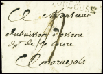 Lettre de Toulouse pour Marvejols (1810) avec au verso MP "Deb 11 MILHAU", ind 18, TB