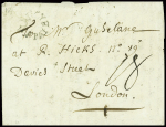 Rare MP circulaire "Nancy P.Payé" (L n°35 - 1774) avec  taxe 16 sols au verso (8 sols de Nancy à Paris et 8 sols de Paris à Calais) et taxe 18 sols