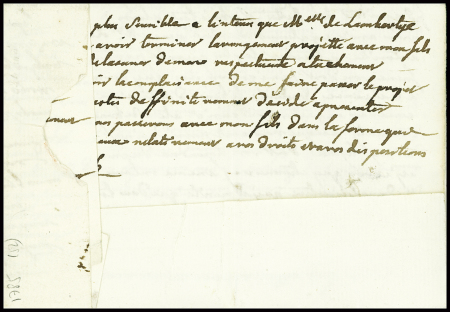 Lettre de Paris pour Nancy (1785) réexpédiée à Blamont avec taxe 7 sols et au verso marque manuscrite "Deb de Nancy" (L37), ind 17. TB