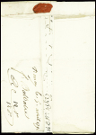 MP rouge "P 52 P Nancy" (1792) sur lettre pour St Quentin avec MP rouge "Chargé" + "P payé D" de contrôle à Paris et taxe manuscrite "16" au verso. TB