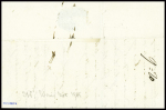 Lettre avec cachet d'essai rect "Nancy 52  8 février 1828" pour Saverne, ind 23. rare et TB