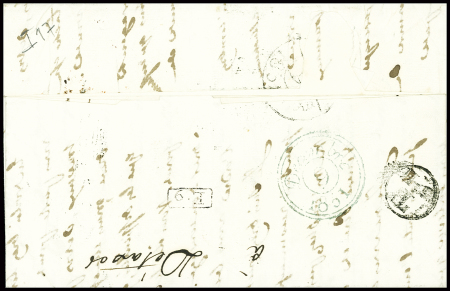 Lettre avec T13 Nancy (1831) pour Paris avec taxe 6 tampon façon manuscrite rayée et marque encadrée "Détaxe". TB