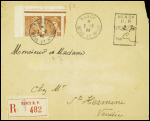 Bel ensemble de 19 plis avec marque rect d'AFF de fortune en numéraire de Nancy RP et Nancy PL St Jean (juin - aout 1940). TB