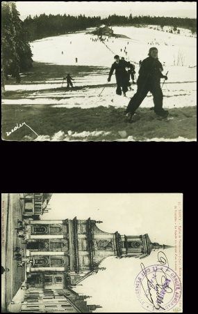 14 plis militaires de Nancy au 20e siècle dont cachet rouge de la base aérienne de Nancy repliée à Tours (sept 1939). TB