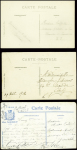 N°137 obl. CAD rond "Nancy aviation" (8.4.12) sur carte postale + 3 CP dont 2 en couleurs de Nancy aviation et lettre autographe de l'aviateur Marcel Loridan