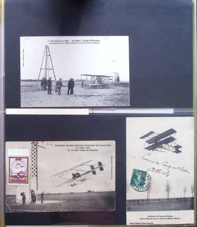 Album Safe noir contenant 82 plis divers aviation dont 2 lettres recommandées Hong-Kong - San Francisco par China clipper (26.4.37)