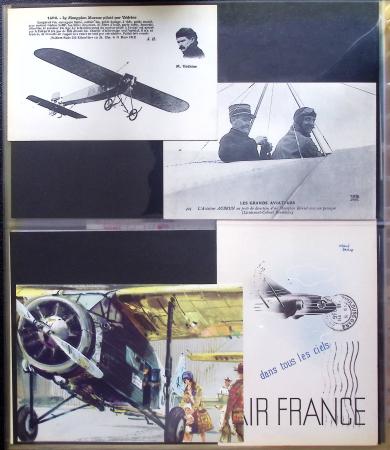 Album Safe noir contenant 82 plis divers aviation dont 2 lettres recommandées Hong-Kong - San Francisco par China clipper (26.4.37)