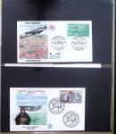 Album Safe noir contenant 82 plis divers aviation dont 2 lettres recommandées Hong-Kong - San Francisco par China clipper (26.4.37)
