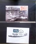 Album Safe noir contenant 82 plis divers aviation dont 2 lettres recommandées Hong-Kong - San Francisco par China clipper (26.4.37)