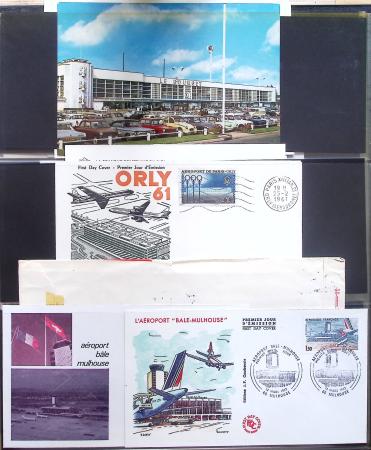 Album Safe noir contenant 82 plis divers aviation dont 2 lettres recommandées Hong-Kong - San Francisco par China clipper (26.4.37)