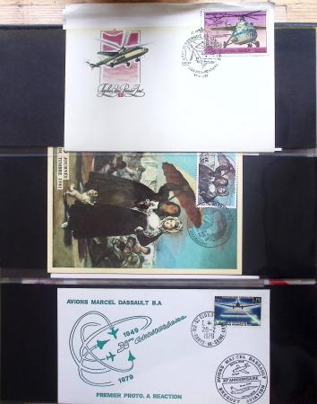 Album Safe noir contenant 82 plis divers aviation dont 2 lettres recommandées Hong-Kong - San Francisco par China clipper (26.4.37)