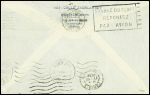 Uruguay PA n°69 obl. Mec Montévidéo (1935) avec au verso arrivée Paris 27.7.35. TB