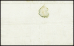 N°1 10c bistre-jaune OBL PC 3716 + T15 "Bone Algérie" (1852) sur lettre locale. TB. Cote 775€