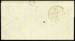 N°28 + 29 obl. Étoile muette + CAD "Paris (60)" (3 janv 71) sur gazette des Absents n°21 pour Manchester (GB) avec arrivée 11 janv (Le Newton. TB