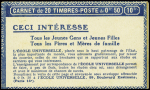 N°199-C56 (S.191), couverture Nestlé, neuf **, TB