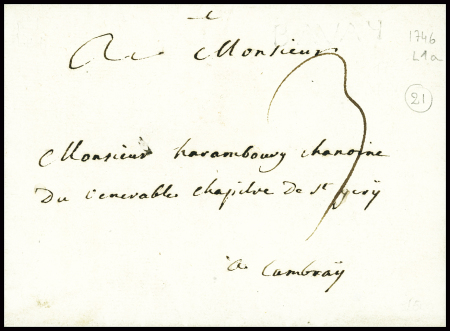 MP "Bavay" (à sec L n°1A - 1746), ind 21. TB