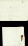 Lettre avec petite MP "Bavay" + "Franche" manuscrit et lettre de Bavay (1780) avec mention manuscrite "Port franc", ind 22+, bel ensemble